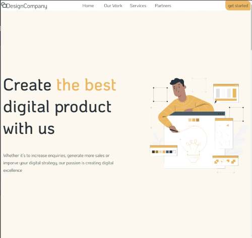product landing page project